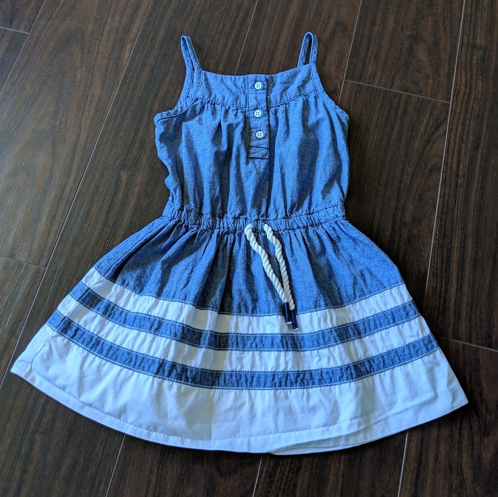 Denim & White Dress 3t